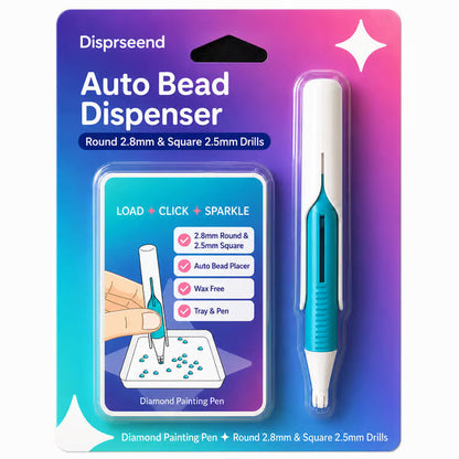 🔥 Acquistane 1 e ricevi 1 in omaggio – 💎 Set composto da penna e vassoio con dispenser automatico di perline per diamond painting