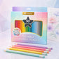 🎁 Matite colorate triangolari cancellabili in 50 colori con punta cancellabile