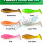 Esche morbide da pesca a imitazione di lombrico, esche artificiali al profumo di gamberetto per acque dolci e salate, confezione da 50 o 100 pezzi