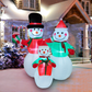 ☃️🎄Nuovo design Vendite elevate Pupazzo di neve gonfiabile natalizio Decorazione natalizia da esterno