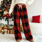 🎅ULTIMO GIORNO DI SALDI 50% DI SCONTO🔥Pantaloni casual invernali vintage a quadri elasticizzati, larghi e caldi🌟