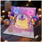 📢📢50%  DI SCONTO !! ⏰Biglietto di auguri di compleanno musicale pop-up 3D con luci e canzone🎵🎂