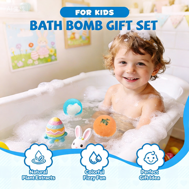 Set regalo di 12 bombe da bagno per bambini