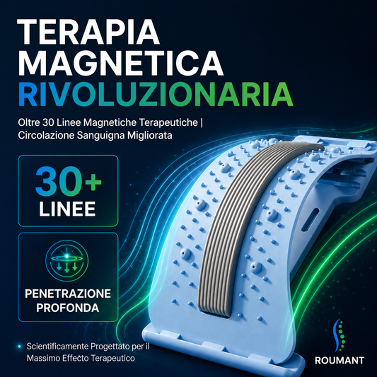 Massaggiatore e Allungatore Lombare Magnetico con Agopressione