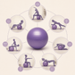 📢📢Sconto del 50%!!🧘‍♀️Palla da pilates anti-scoppio da 9 pollici con pompa