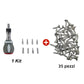 Kit versatile di punte per cacciavite magnetico a cricchetto 8 in 1