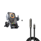Supporto per telefono auto 2 in 1 con rotazione automatica e caricatore wireless