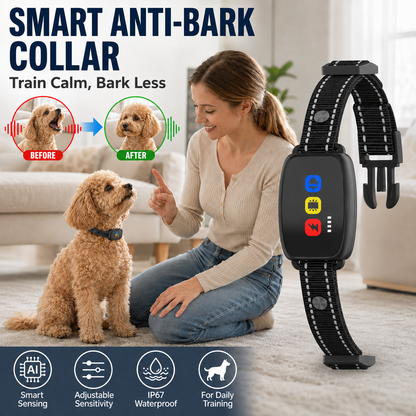 Collare intelligente antiabbaio per cani