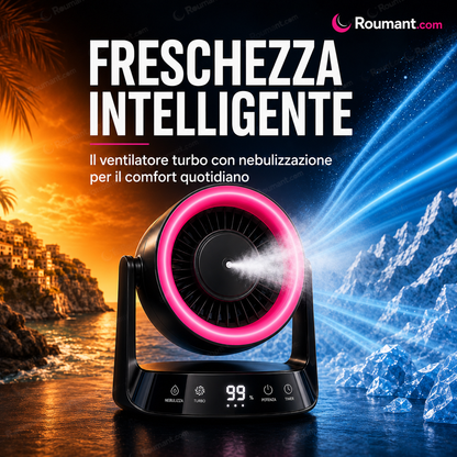 Ventilatore portatile ricaricabile da scrivania