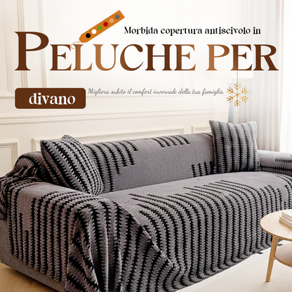 🛋️ Copridivano in Peluche Morbido e Antiscivolo | 9 Colori e 5 Misure, da 180×130 a 180×420 cm 📏 | Protegge da Graffi, Peli e Macchie 🛡️ | Ideale per Bambini e Animali Domestici 🐾 | Lavabile in Lavatrice ✨