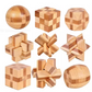 Classico gioco rompicapo in legno Luban Lock