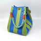 🏆👜🌴 Secchiello a righe in stile bohémien, lavorato a maglia – Borsa a tracolla artigianale perfetta per l'estate e la spiaggia 🧶☀️🏖️
