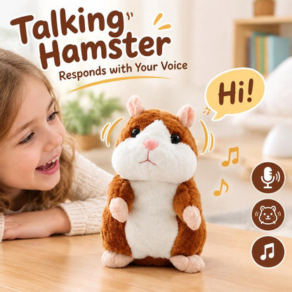 🐹 Ultimo giorno al prezzo speciale di €26.99! ✨Criceto parlante di peluche – ripete tutto ciò che dici, scuote automaticamente la testa e diverte bambini e adulti.🎁