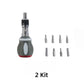 Kit versatile di punte per cacciavite magnetico a cricchetto 8 in 1