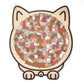 🎁 Vendita natalizia 50% DI SCONTO🎅Puzzle in legno a forma di gatto in colori Morandi, 135 pezzi