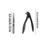 🖤 50% di sconto! ✂️ Tagliaunghie curvo nero – Ergonomico, facile da usare per anziani e unghie spesse