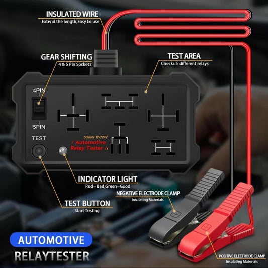 🚘Ultimo giorno: 50% di sconto🔥Tester per relè automobilistici 12 V/24 V