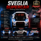 Svegliati al rombo di un motore V8 🏎️ Sveglia a forma di auto sportiva con funzione umidificatrice
