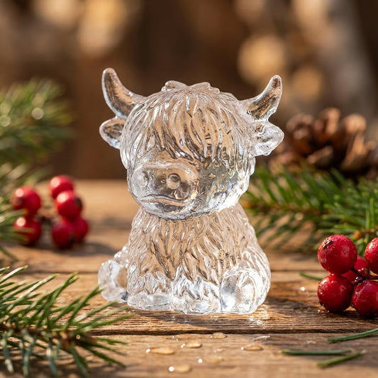 ⏳ULTIMO GIORNO DI VENDITA 50% DI SCONTO ⚡🐮 Stampo per cubetti di ghiaccio a forma di mini mucca delle Highland – Ghiaccio 3D carino per bevande, feste e regali