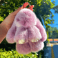 🏆OFFERTA SPECIALE A TEMPO LIMITATO -50% 🐰 Ciondoli morbidi a pompon con coniglietto fatti a mano