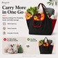 🛍️ Borsa della spesa pieghevole e riutilizzabile – Grande capienza, leggera e lavabile