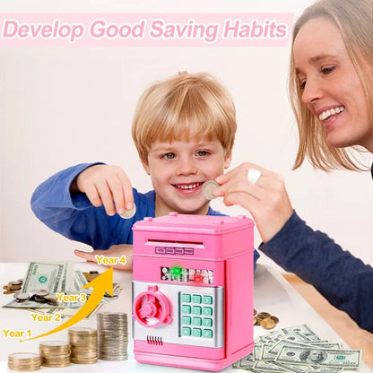 🏧 Salvadanaio mini bancomat con PIN per bambini