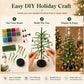 🎄✨ Kit fai da te per l'albero di Natale con perline – 🎅 Crea la tua decorazione natalizia scintillante