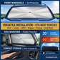 Ombrello parasole per parabrezza auto - Copertura parasole pieghevole per auto con protezione dai raggi UV per il parabrezza anteriore (protezione termica) compatibile con la maggior parte delle auto