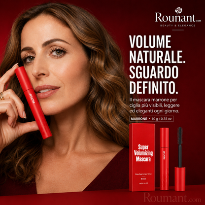 💖Mascara Volume Intenso Waterproof – Ciglia Folte, Definite e Senza Sbavature per Tutto il Giorno