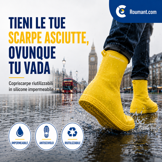 Copri-scarpe spessi, resistenti all'usura e impermeabil