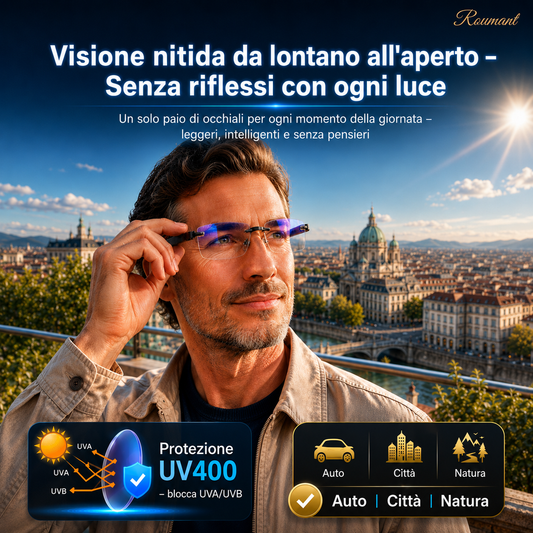 👓Occhiali da lettura senza montatura, ultraleggeri, con lenti a taglio a diamante