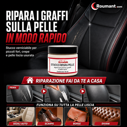 Stucco per la riparazione di graffi e danni alla pelle