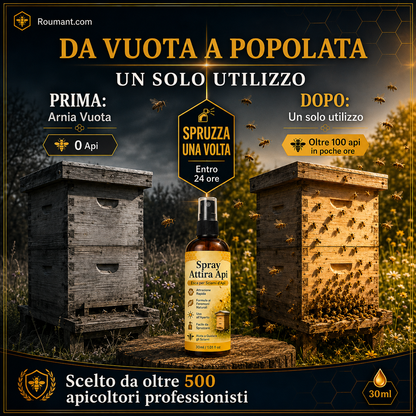 Spray naturale per attirare le api all’aperto