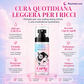 Spray idratante anticrespo per capelli ricci