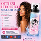 Spray idratante anticrespo per capelli ricci