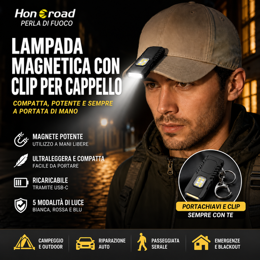 🔦 Torcia tascabile a LED in formato mini ✨ Torcia potente ricaricabile tramite USB | 🧲 Luce da lavoro magnetica | 🧢 Luce da cappellino | 🚶 Luce di sicurezza notturna | ⚡ Dispositivo multifunzionale di illuminazione di emergenza per esterni
