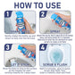 Detergente schiumoso per WC: si espande per pulire gli angoli difficili da raggiungere, elimina macchie e odori e lascia un leggero profumo di pesca.