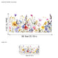 🌸Saldi di primavera: 50% di sconto💞Adesivo da finestra con bouquet floreale colorato🖼️(Tagliabile a misura)