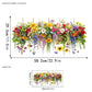 🌸Saldi di primavera: 50% di sconto💞Adesivo da finestra con bouquet floreale colorato🖼️(Tagliabile a misura)