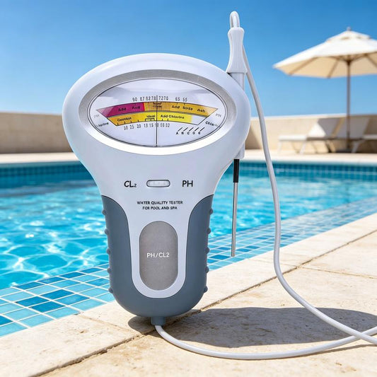 🔬💧 Tester pH & Cl2 Cloro – 50% SCONTO! Misurazione precisa di pH e Cloro in piscina – semplice, veloce, affidabile. 🔥🏊