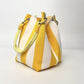 🏆👜🌴 Secchiello a righe in stile bohémien, lavorato a maglia – Borsa a tracolla artigianale perfetta per l'estate e la spiaggia 🧶☀️🏖️