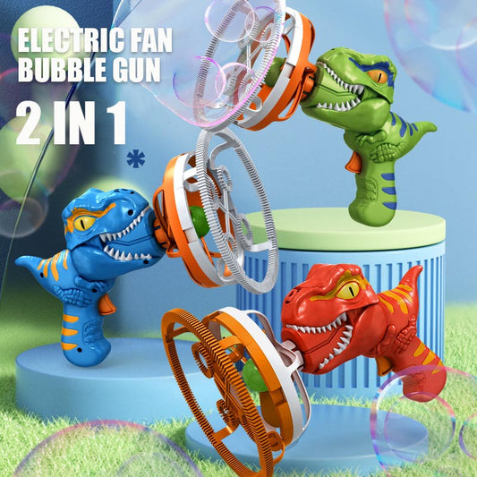 🔥Electric dinosaur bubble machine ✈Kid's Favorite