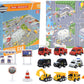 🎁Regalo di Natale con il 50% di sconto!!! 🚗Calendario dell'Avvento per bambini (maschietti): set di veicoli da cantiere in lega