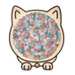🎁 Vendita natalizia 50% DI SCONTO🎅Puzzle in legno a forma di gatto in colori Morandi, 135 pezzi