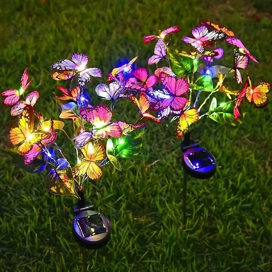 🦋 Luci solari da esterno a forma di farfalla💐