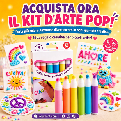 🎁Penne da disegno fai da te con popcorn a bolle