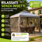 🚩Spedizione gratuita🌞Ombrellone da giardino multifunzionale con zanzariera, resistente al vento e alla pioggia, che offre protezione dal sole