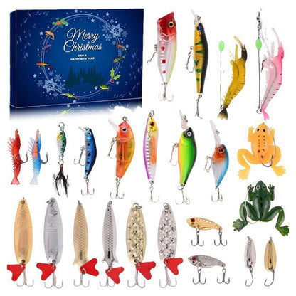 Sturdy Realistic Fishing Lures with Advent Calendar Display Set