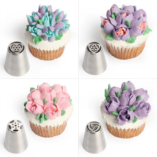 🎉Offerta speciale: 50% di sconto🍰Set di beccucci per glassa a forma di fiore