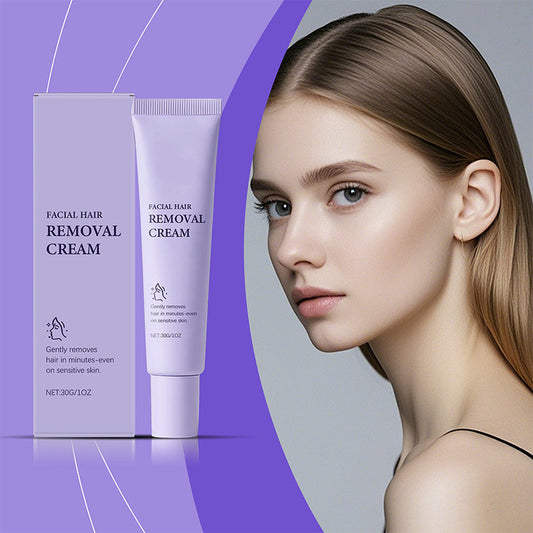 💗🔥Acquistane 3 e ricevi 2 in omaggio🔥Crema depilatoria delicata e indolore per il viso